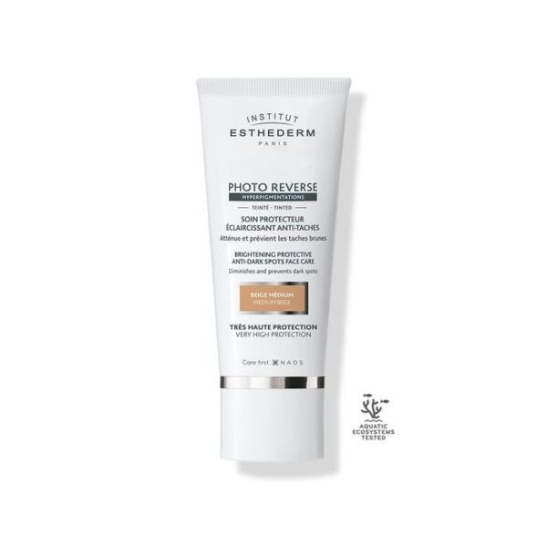 ESTHEDERM PHOTO REVERSE Protector Solar Antimanchas Tono Medio 50ml - Imagen 1