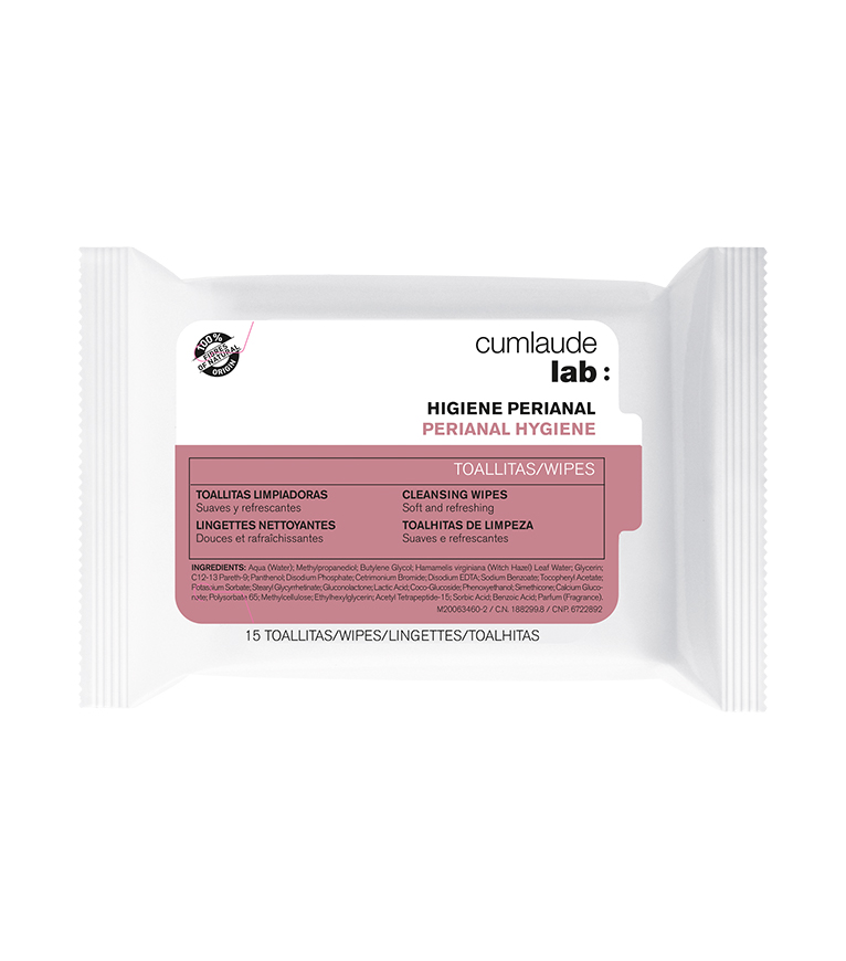 TOALLITA PERIANAL CUMLAUDE HIGIENE PERIANAL 15 TOALLITAS - Imagen 1