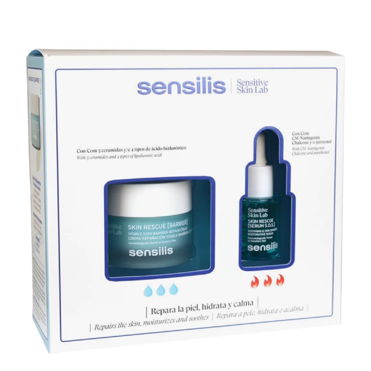 sensilis_skinrescuepack SENSILIS SKIN RESCUE BARRIER 50ml + SERUM 15ML Regalo - Imagen 1