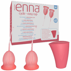 ENNA COPA MENSTRUAL EASY CUP PACK 2 UNIDADES + ESTERILIZADOR TALLA S