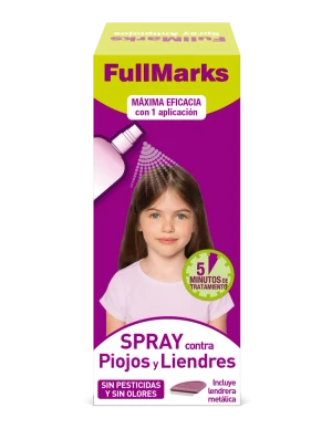 foto spray piojos y liendres Fullmarks spray contra piojos y liendres 150ml - Imagen 1