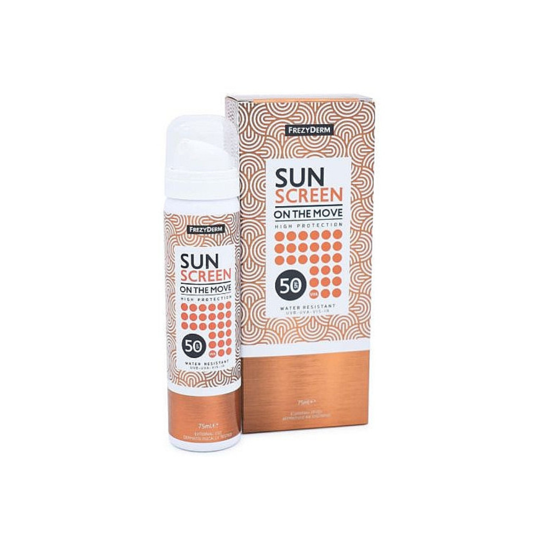 frezyderm-sun-screen-on-the-move-bruma-super-fina-spf-50-75-ml SUN SCREEN ON THE MOVE BRUMA FACIAL FREZYDERM SPF50+ 75ML - Imagen 1