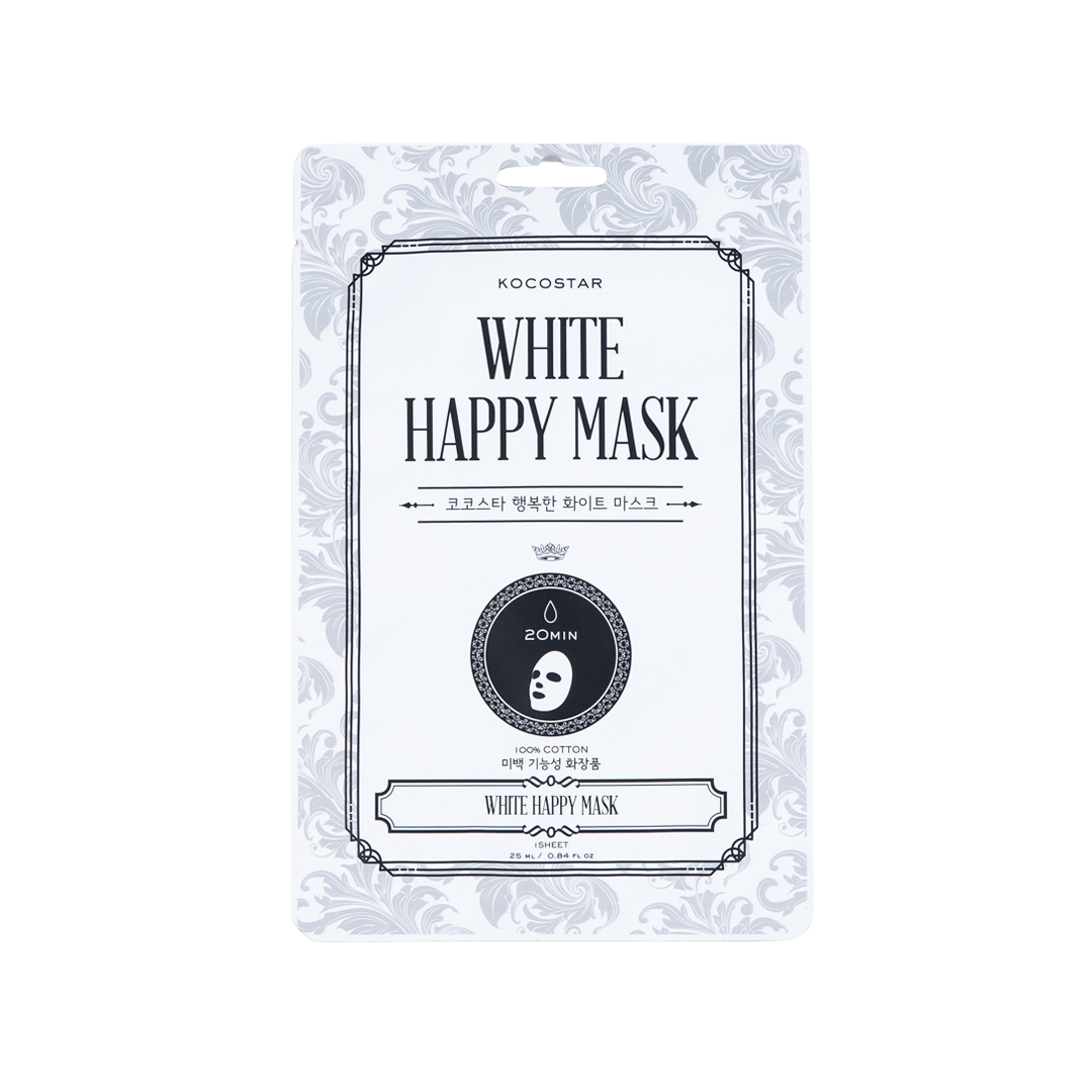 PNG KOCOSTAR WHITE HAPPY MASK 1 ud - Imagen 1