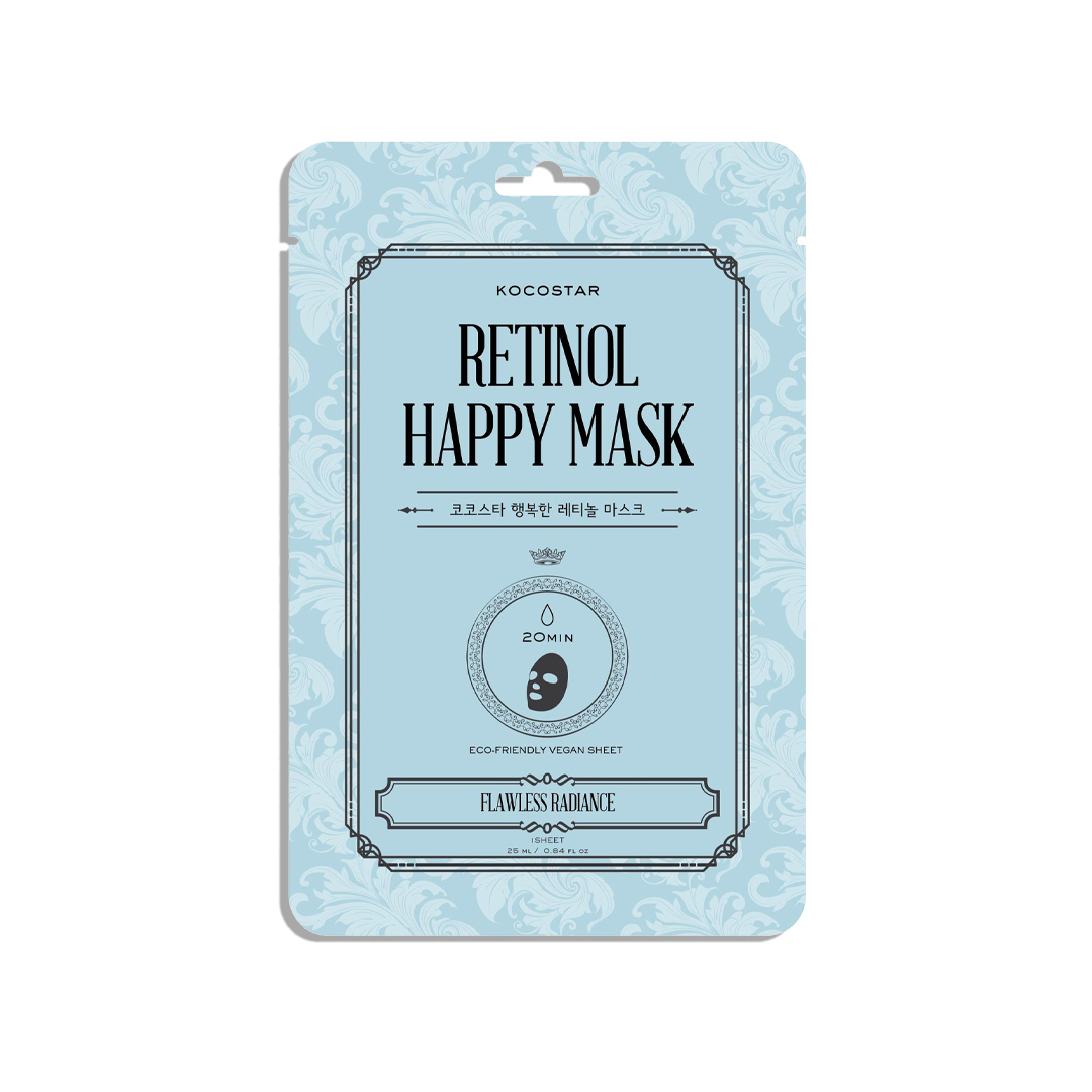 Retinol Happy Mask_Mascarilla coreana Kocostar 1 KOCOSTAR RETINOL HAPPY MASK 1ud - Imagen 2