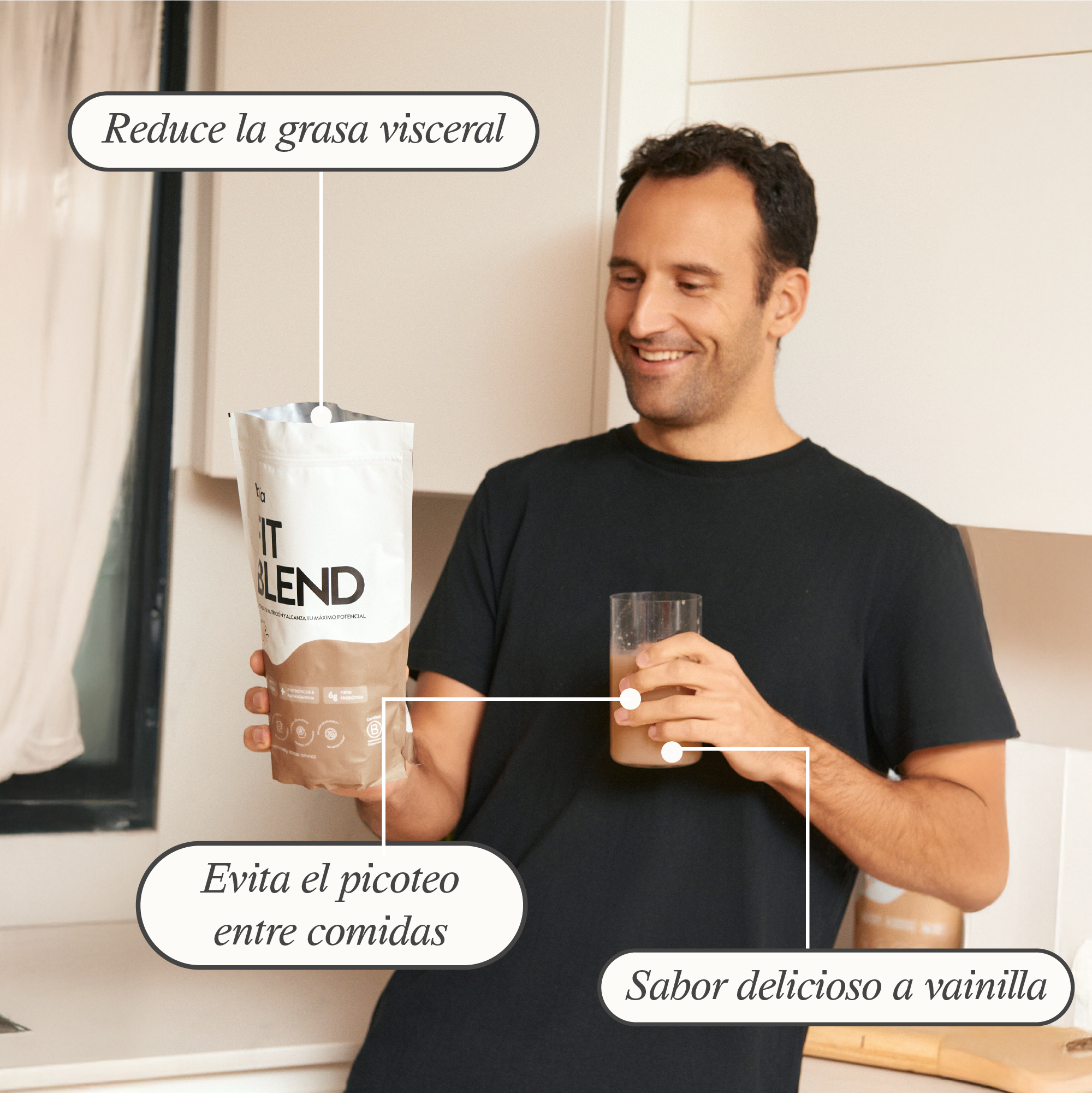 BENEFICIOS_FIT_BLEND_CACAO BAIA FOOD Fit Blend Cacao 600gr - Imagen 4