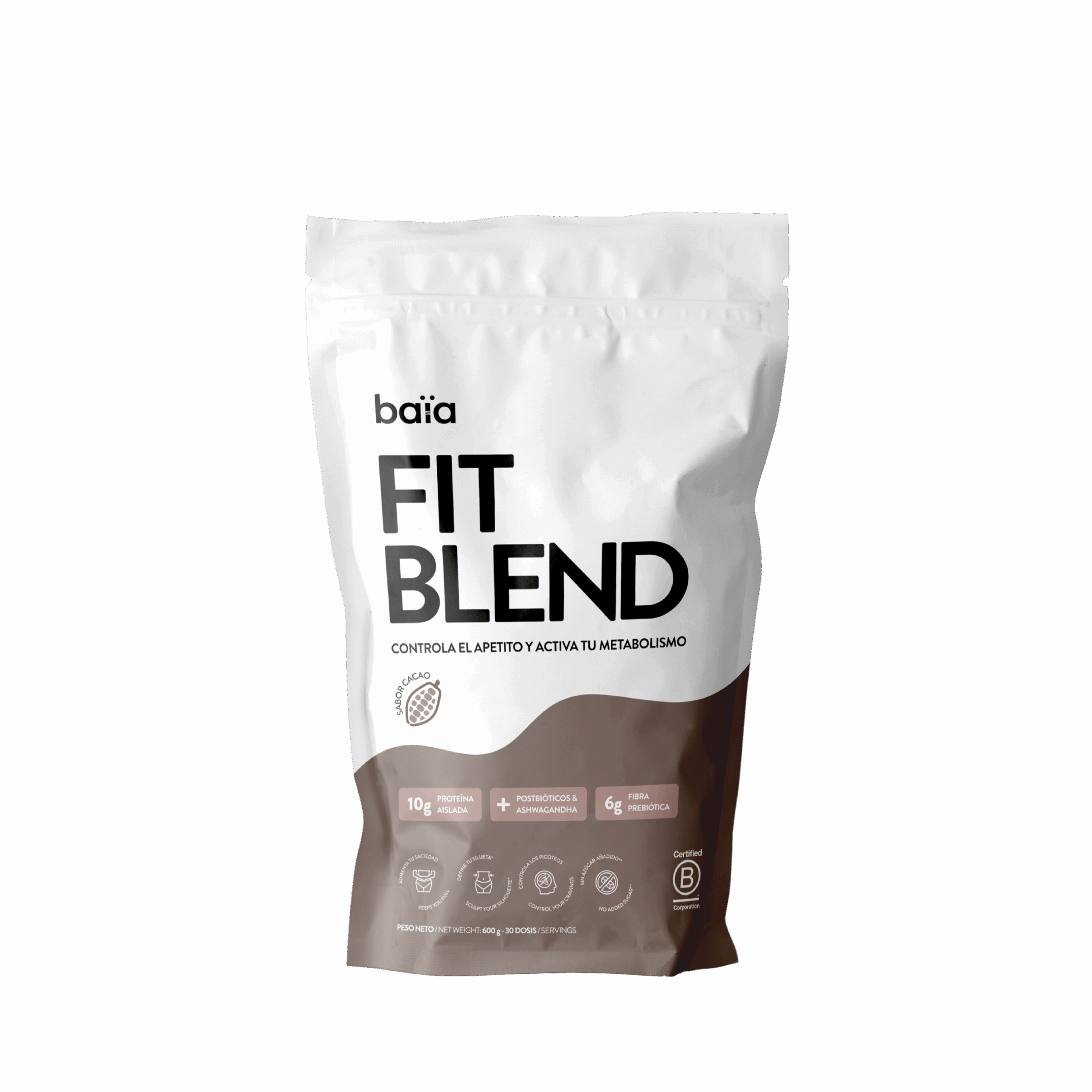 d8c00f03-90b3-413c-9f43-04657efc5781 BAIA FOOD Fit Blend Cacao 600gr - Imagen 1