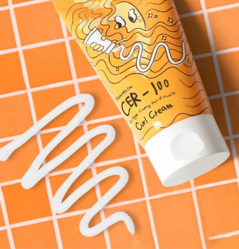 elizabecca_curl_cream2 ELIZAVECCA CER-100 Collagen Coating Hair A+ Muscle Curl Cream 120ml - Imagen 2