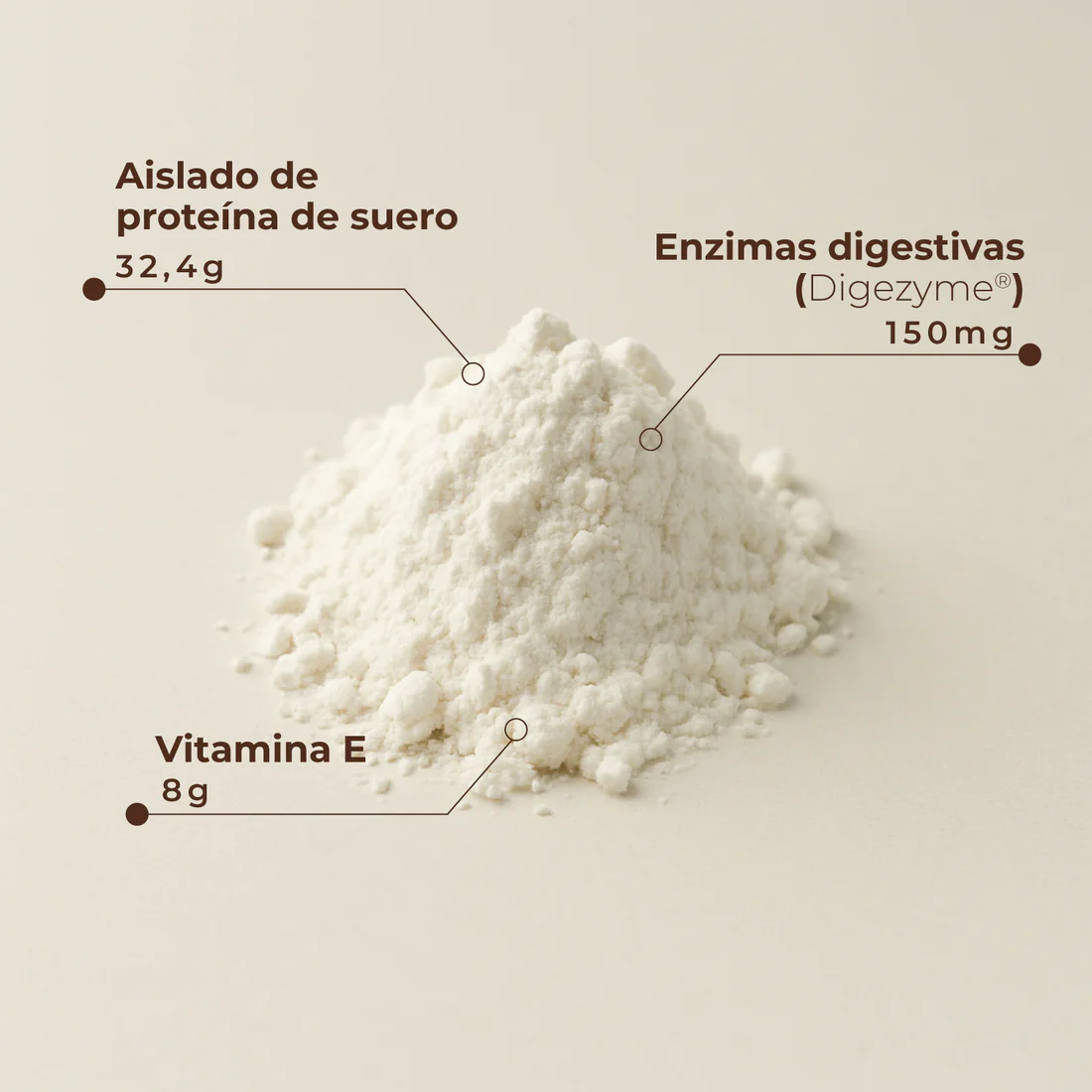 2_1100x KOBHO PROTEINA WHEY AISLADA VAINILLA 525g (15 dosis) - Imagen 2