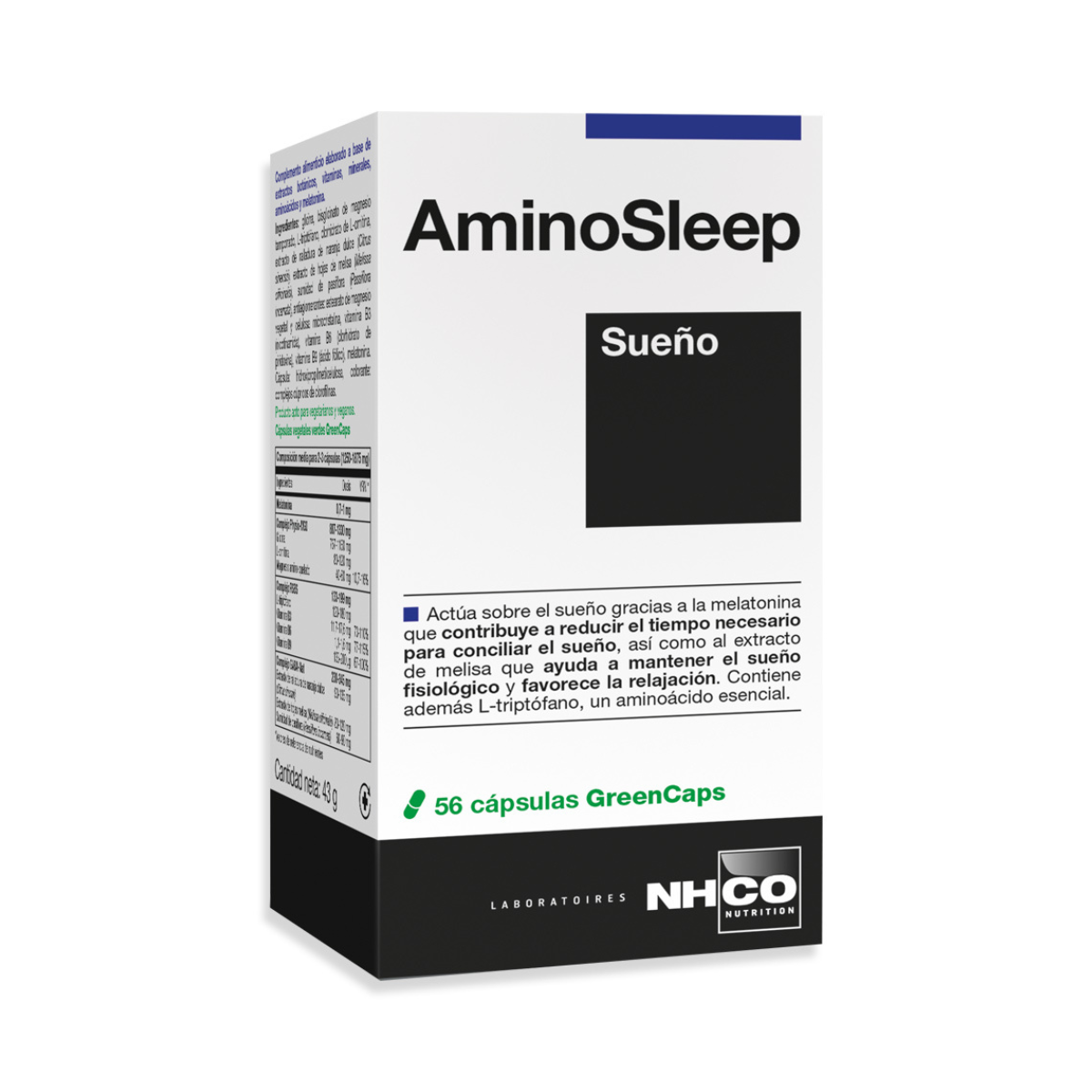 nhco-aminosleep-sueno-42-capsulas NHCO AMINOSLEEP 63 Cápsulas - Imagen 1
