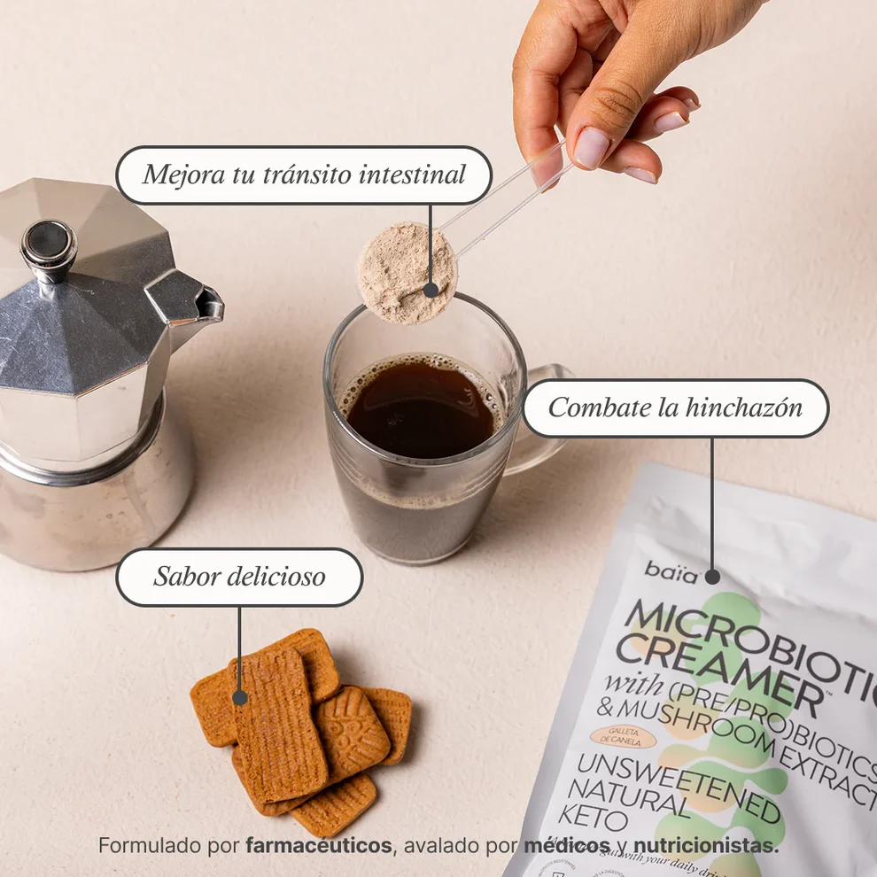MICROBIOTICGalleta3 BAIA FOOD Microbiotic Creamer Galleta de Canela 300g - Imagen 2